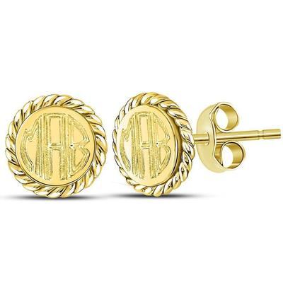 14K Gold Monogrammed Cufflinks