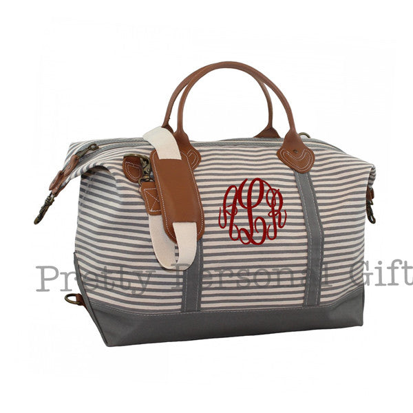 Large Weekender Bag Striped Pretty Personal Ts 