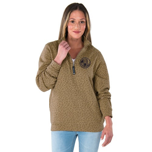 The Liz Monogram Quarter Zip Sweatshirt, Super Soft Personalized Half – 7  Threads Embroidery