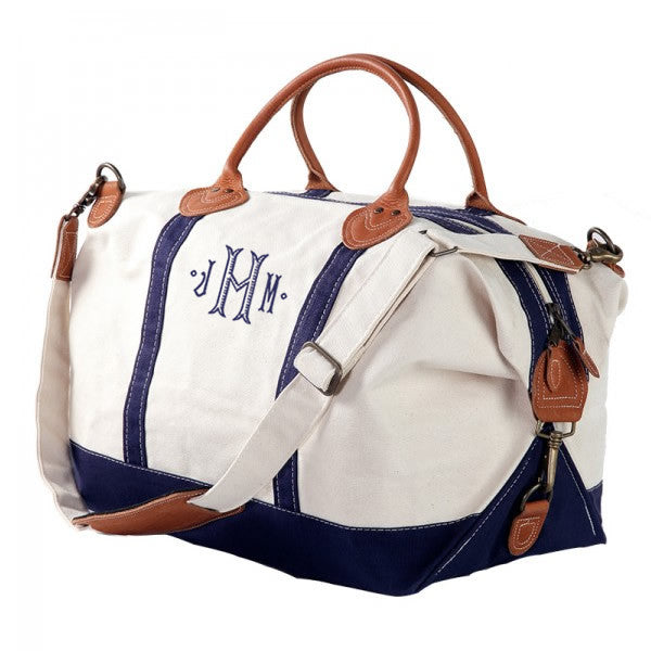 Monogrammed Canvas Weekender – theplaidpalmtree-6768