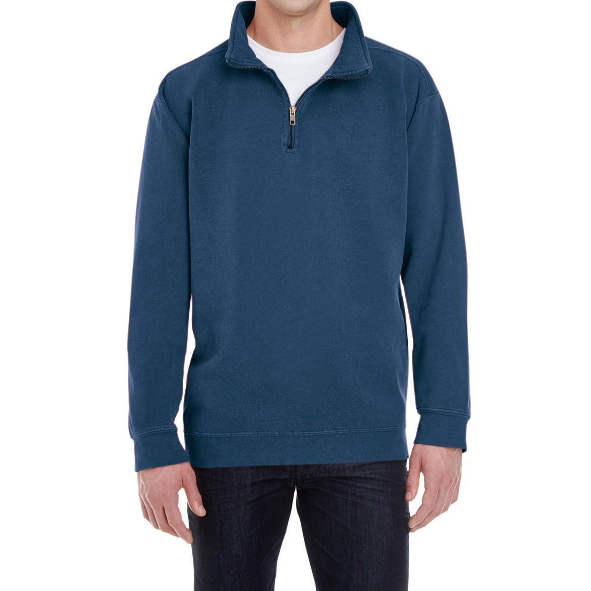 Comfort Colors Quarter Zip Pullover Sweatshirt Monogrammed