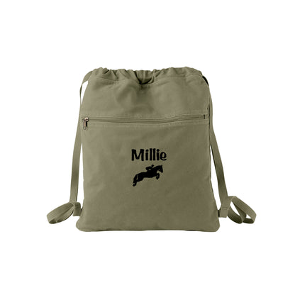 Horse Drawstring Cinch Bag