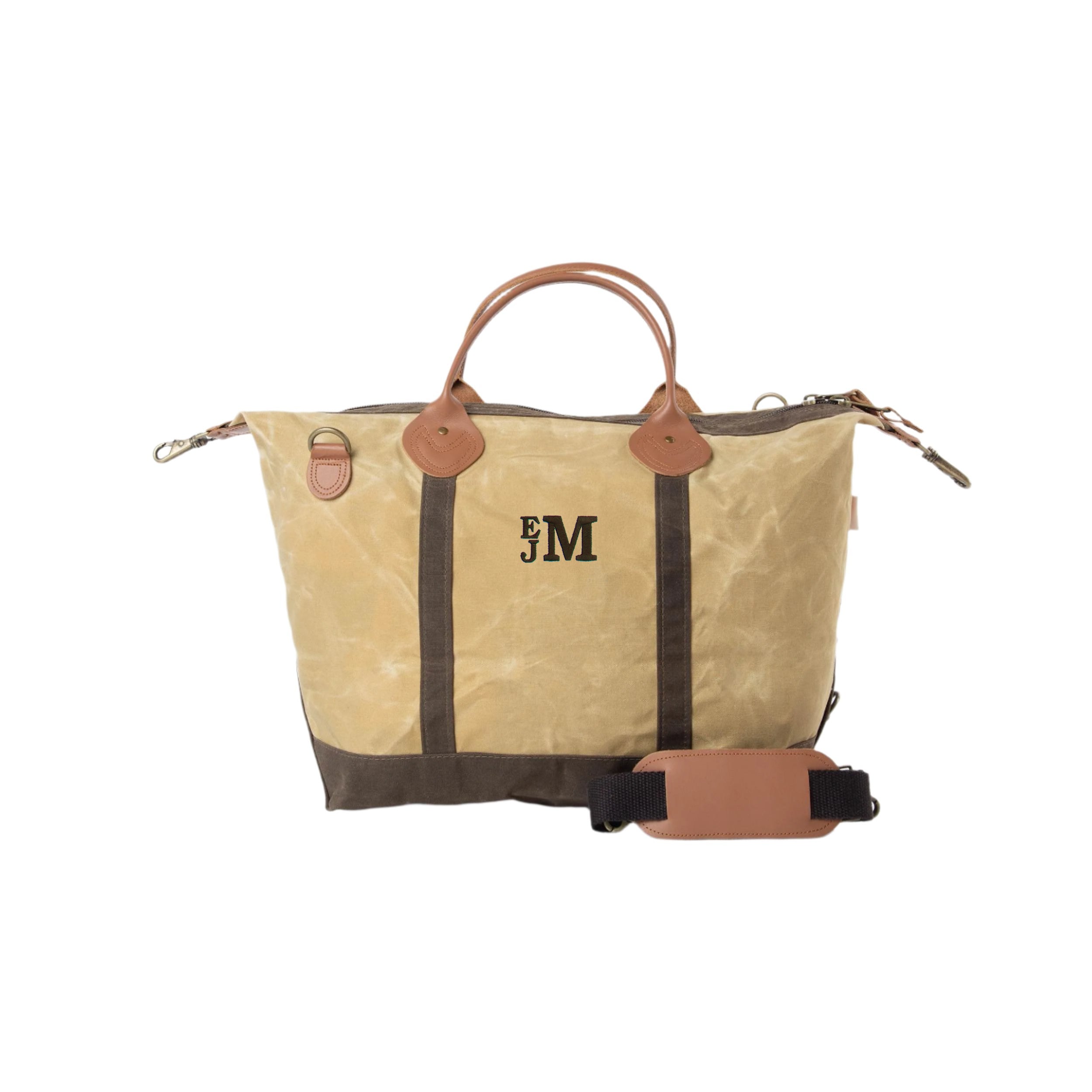 Waxed Canvas Weekender Bag Pretty Personal Gifts