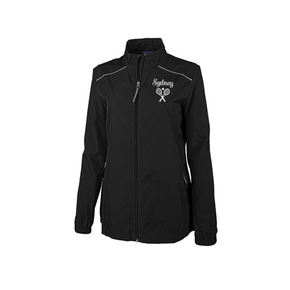 Ladies Skyline Pack-N-Go Full Zip Personalized Tennis Jacket