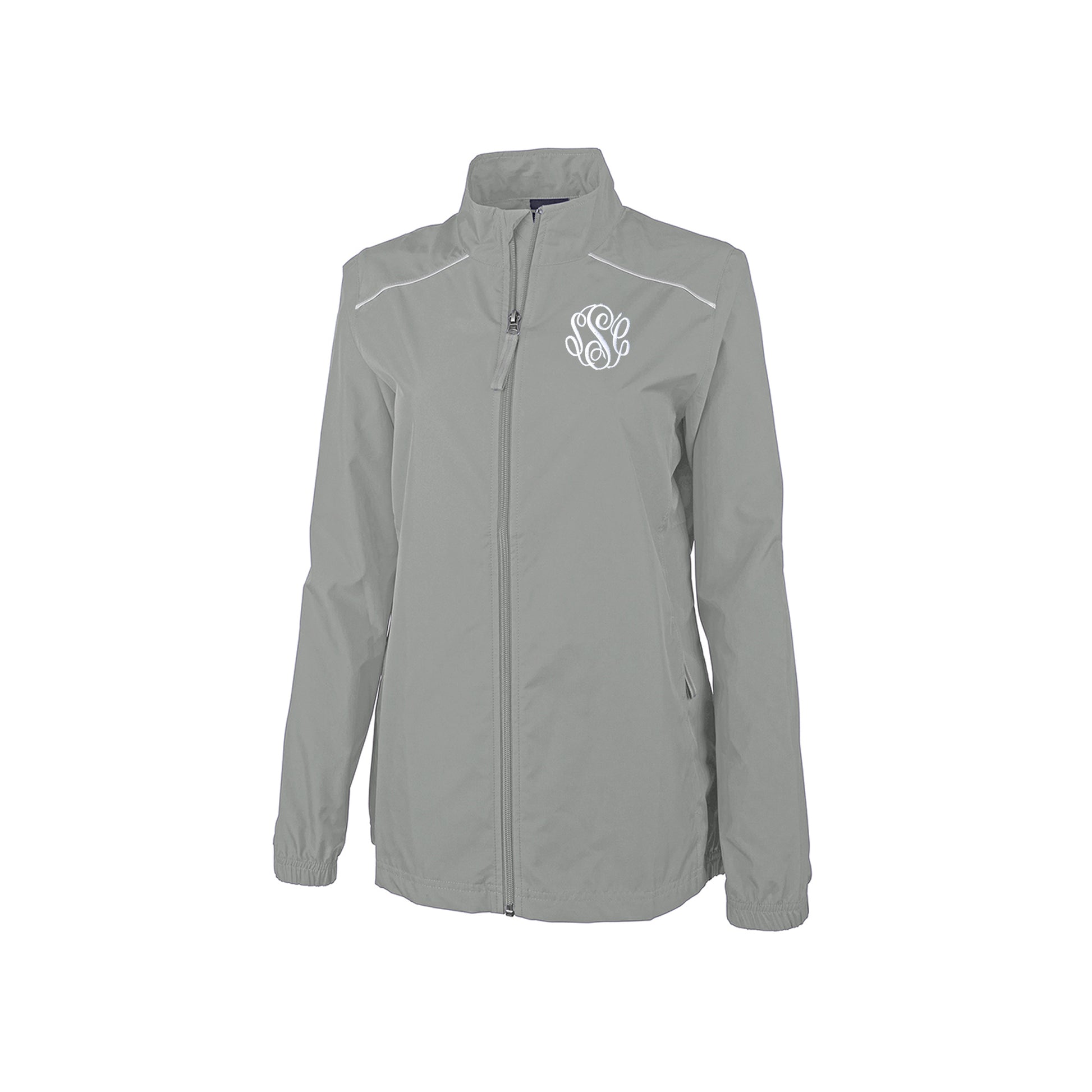 Monogrammed Windbreaker jacket with reflective trim