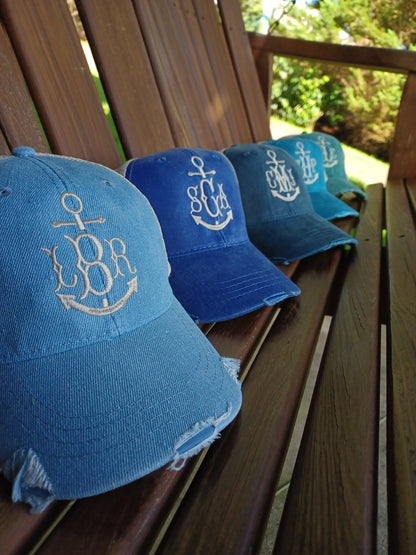 Anchor Monogram Hat