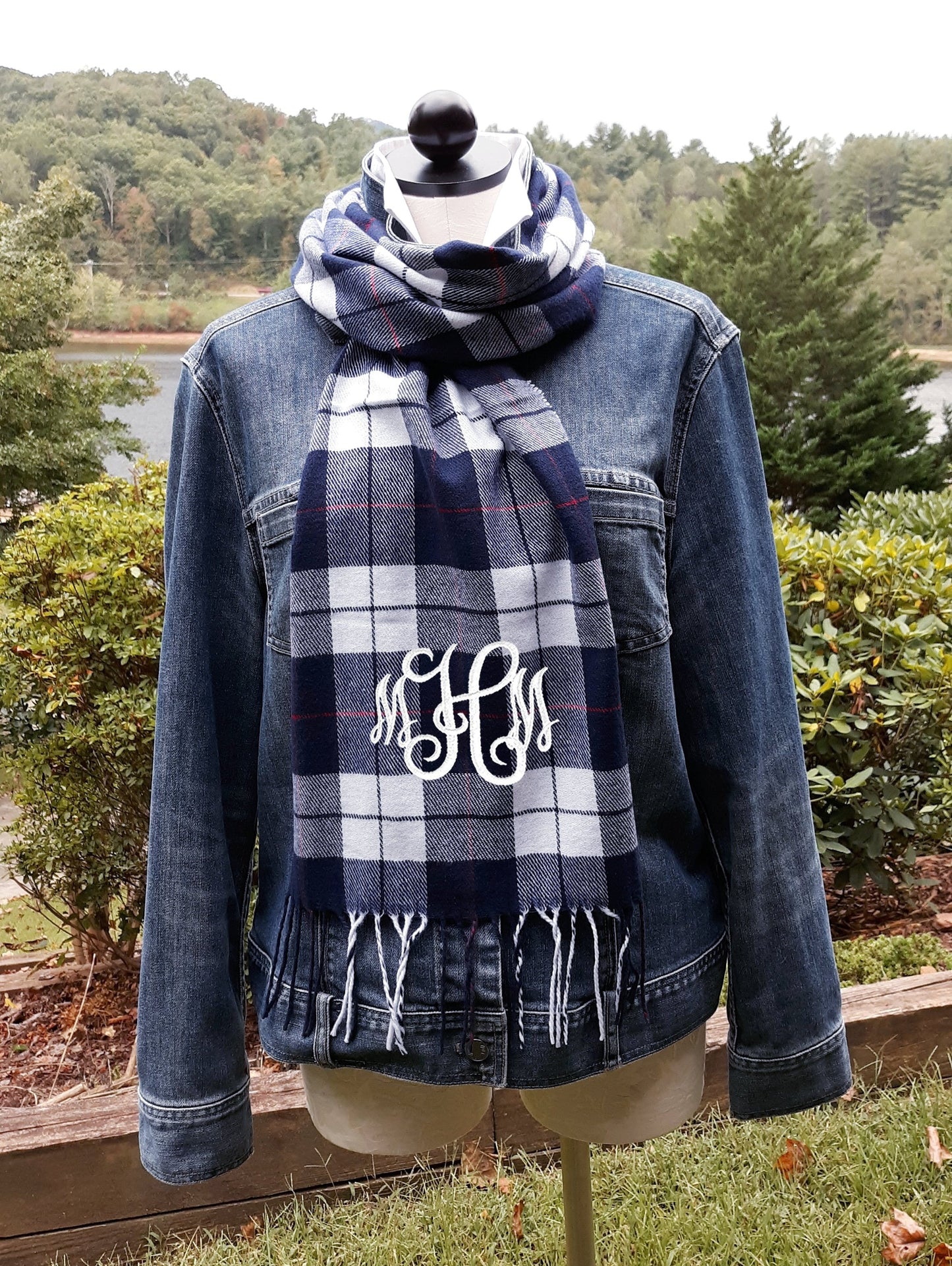 Scarf with Monogram