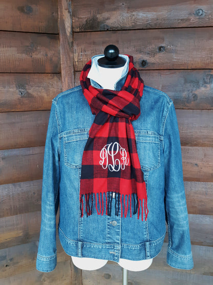 Scarf with Monogram