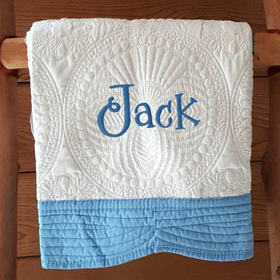 Personalized quilts shops for baby