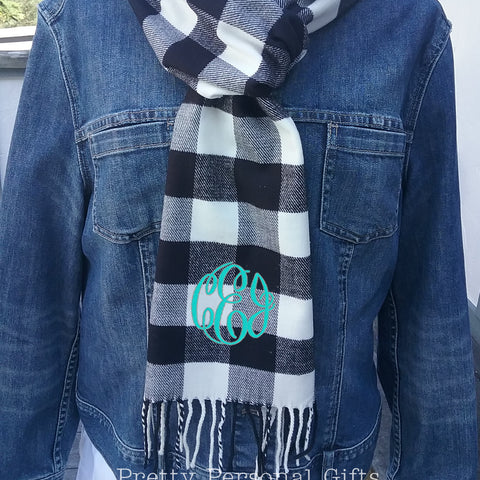 Monogrammed Blanket Scarf – Pretty Personal Gifts