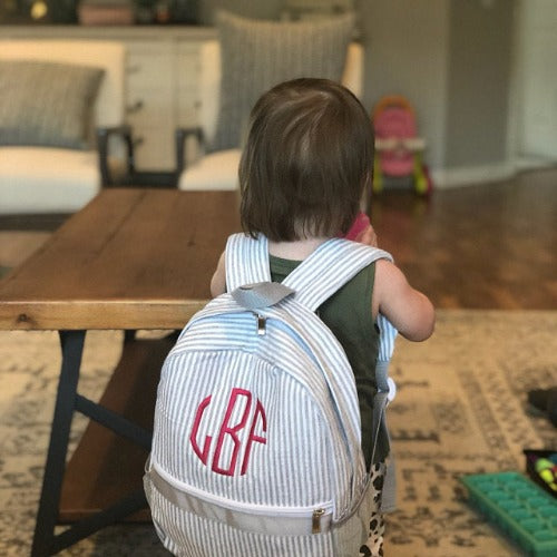 Monogrammed Toddler Backpack