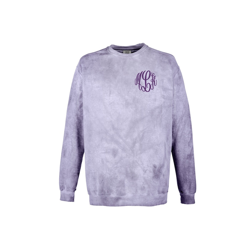 Comfort colors monogrammed sweatshirt online