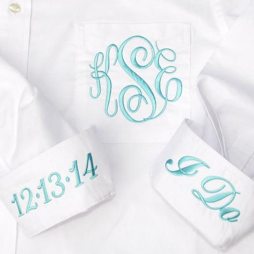 Orders monogrammed bridesmaid shirts